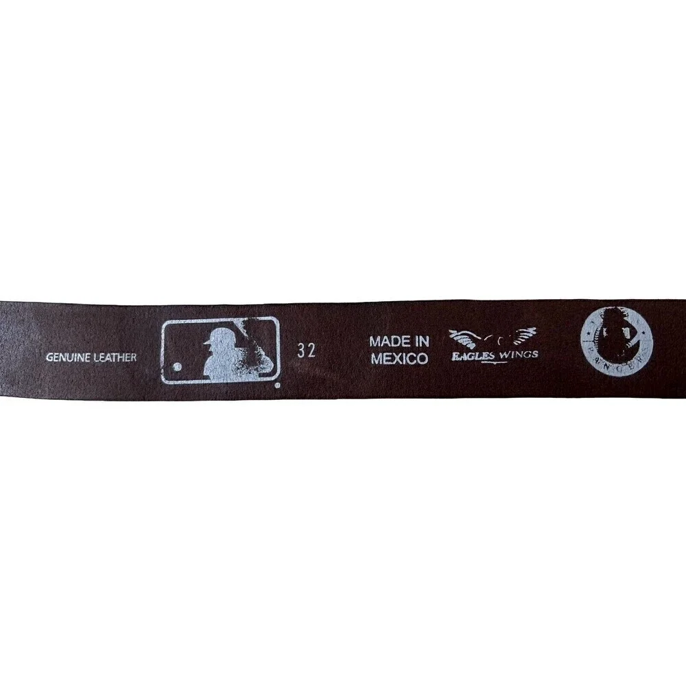 Texas Rangers Brandish Leather Belt - Brown - Very Good Condition - Size 32